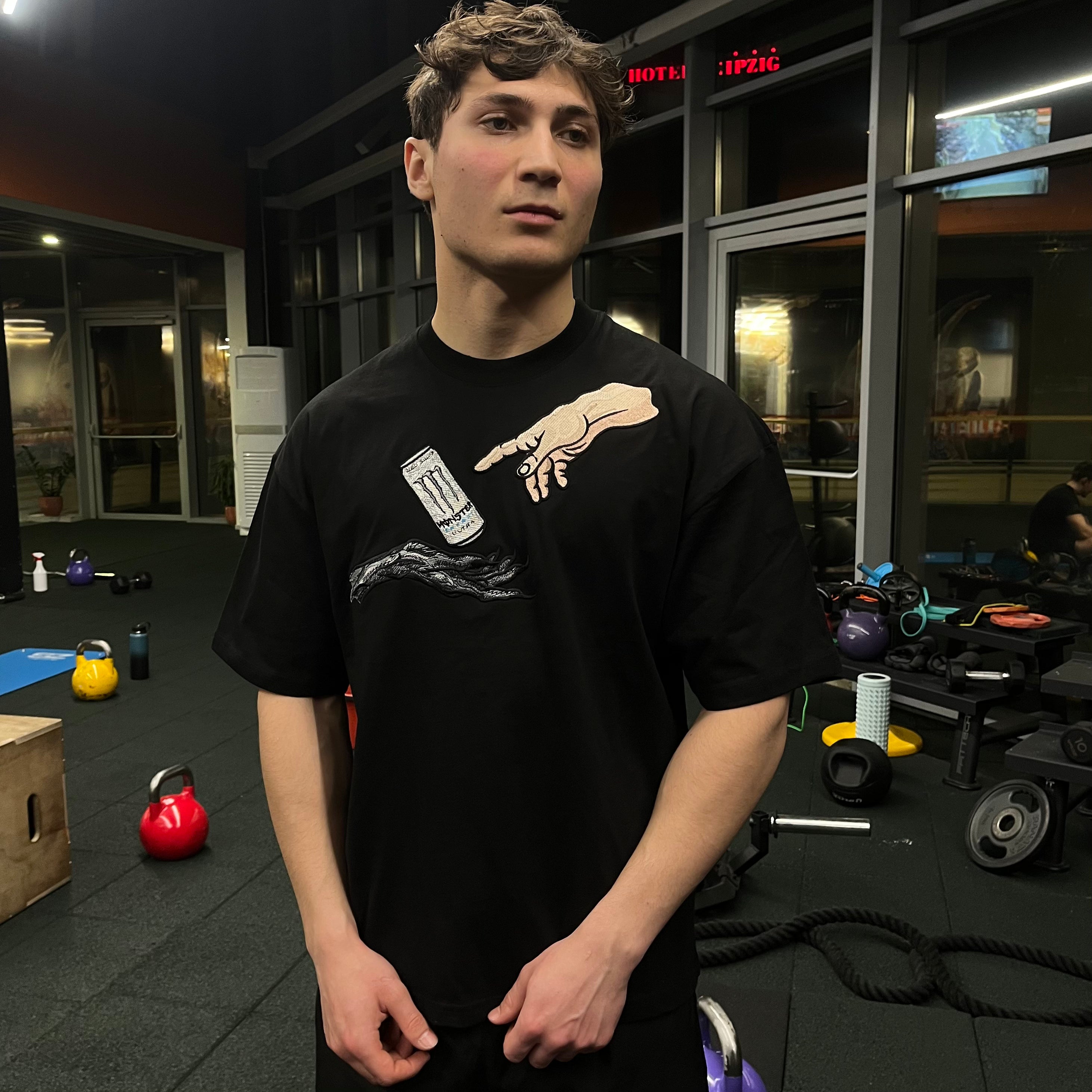 Gym | Holy Pump by White Monster embroidered T-shirt